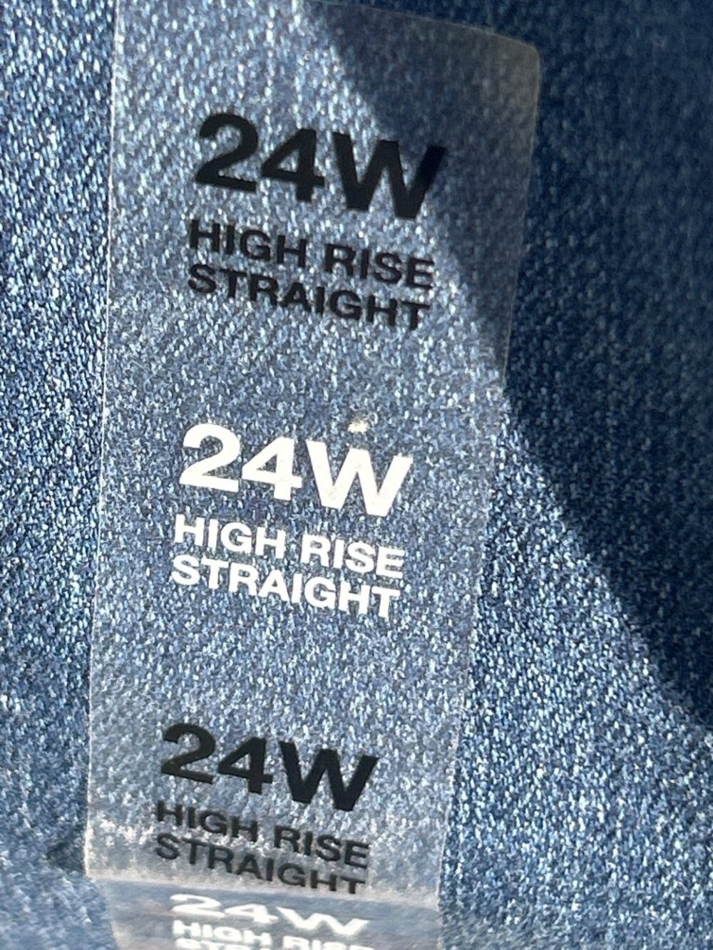 Style & Co Plus Size 24W High Rise Straight Leg Jeans With Slimming Pocket Blue - Picture 5 of 8